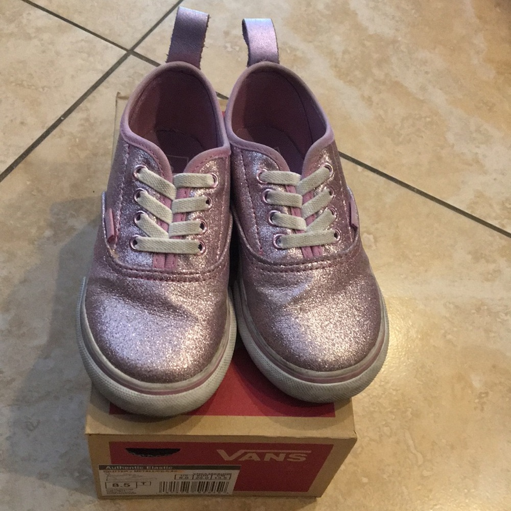 Pink glitter vans